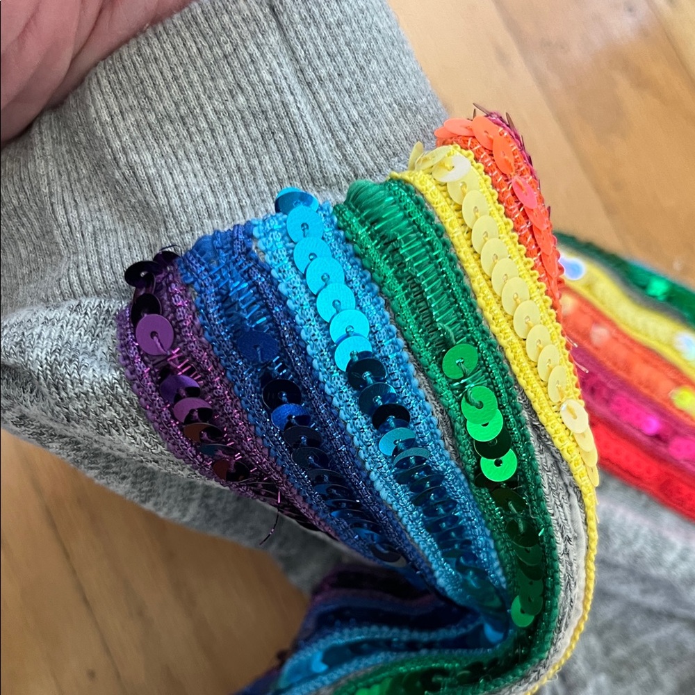 Lola + The Boys Sequin Rainbow Tracksuit - Picture 5 of 6